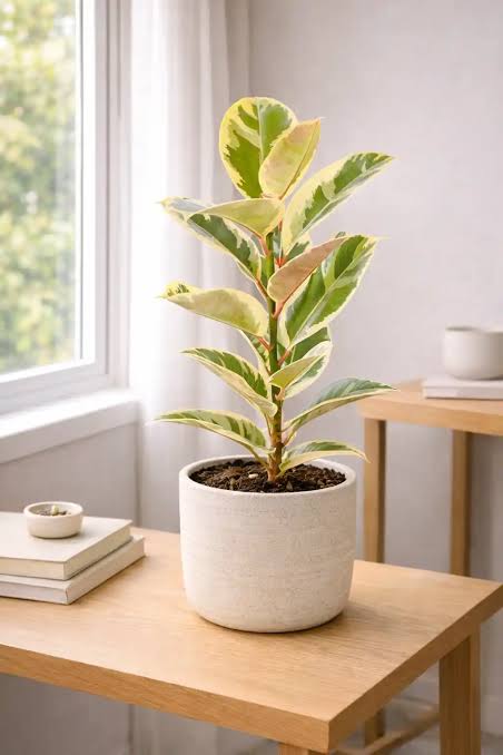 The Tineke — Variegated Rubber Plant